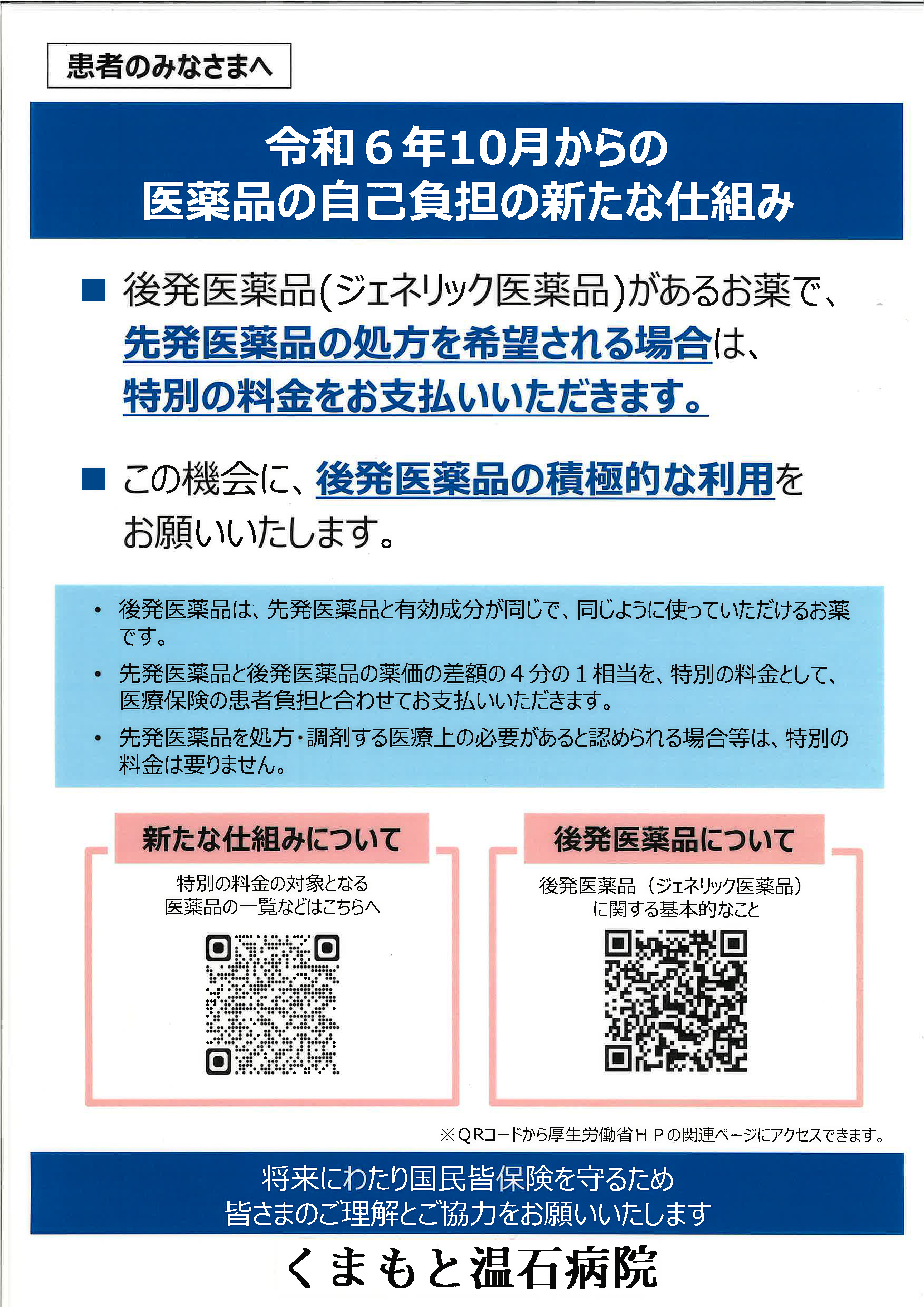 先発医薬品処方について